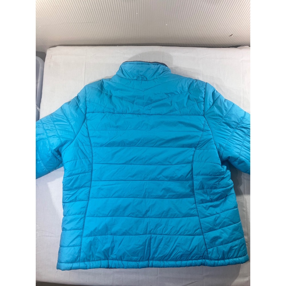 Below Zero Women's Quilted Puffer‎ Jacket Blue XL Faux Fur Lined Full Zip - Picture 6 of 7